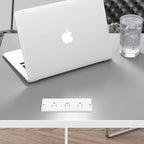 Conference Recessed Power Strip Socket Waterproof,Conference Table Splash Resistant Furniture Recessed Power Strip,Flush Mount with 3 Outlets,6ft Extension Cord,Flat Plug