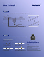 MALORY Low Voltage Deck Light 6 Packs, 2W 2700K 12V Landscape Lighting, Recessed LED Outdoor Step Stair Lights, Deck Lighting for for Outside Floor Yard (SG07-Link, 6-Pack 2700K)