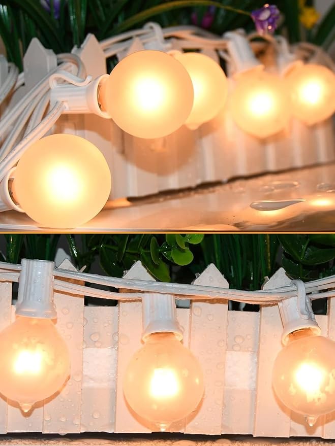 SUNSGNE G40 Globe Replacement Bulbs with Frosted White, 1.5 Inch -5 Watt -Screw Base -Fits E12 and C7 Sockets, 25 Pack