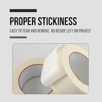 Lichamp Masking Tape Wide 1.5 inches, General Purpose Masking Tape Bulk Pack, 6 Rolls x 1.5 inches x 55 Yards (330 Total Yards)