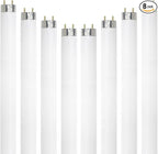DYSMIO Lighting F15T8-CW 15 Watt T8 Straight Tube, Medium Bi-Pin Base, 4100K - Cool White Pack of 8