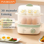 12 Egg Cooker For Hard Boiled Eggs, 5-Speed Timing Function, Medium, Egg Poacher, Rapid Egg Boiler With Auto Shut Off, Electric Food Steamer For Cooking Vegetables, Egg Boiler.