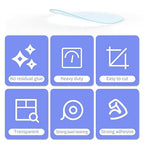 80PCS Heavy Duty Double Sided Adhesive Mounting Circle Tape- Waterproof,Strong Adhesion,Clear, High Strength,No Residue Removability for Hanging,Wall Mounting, Home Decor,Adhesive for Shower