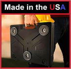 The OmniShelf Magnetic Portable Workstation + Toolbox, Computer & Laptop Stand, Multimeter Case, Utility Shelf w/ 40 lb Capacity, Hands Free Workstation Attaches to HVAC, Trucks & More (3 Count)