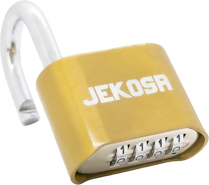 Jekosa® JKC/50 [Weatherpoof] Heavy Duty Combination Lock Outdoor - Lock with 4 Digit Code [No Key] - Ideal for Gate, Shed, Fence