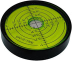 6'/2mm Point high Precision Universal Level Bubble Metal Bubble Water Leveler Cross Gauge Small Household (Black Green)