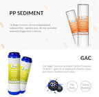 iSpring F15D150 2-Year Replacement Filter Set for 5-Stage 150 GPD RODI Water Filtration Systems, Fits iSpring RCC1D & RCC1DP, 15 Count (Pack of 1)