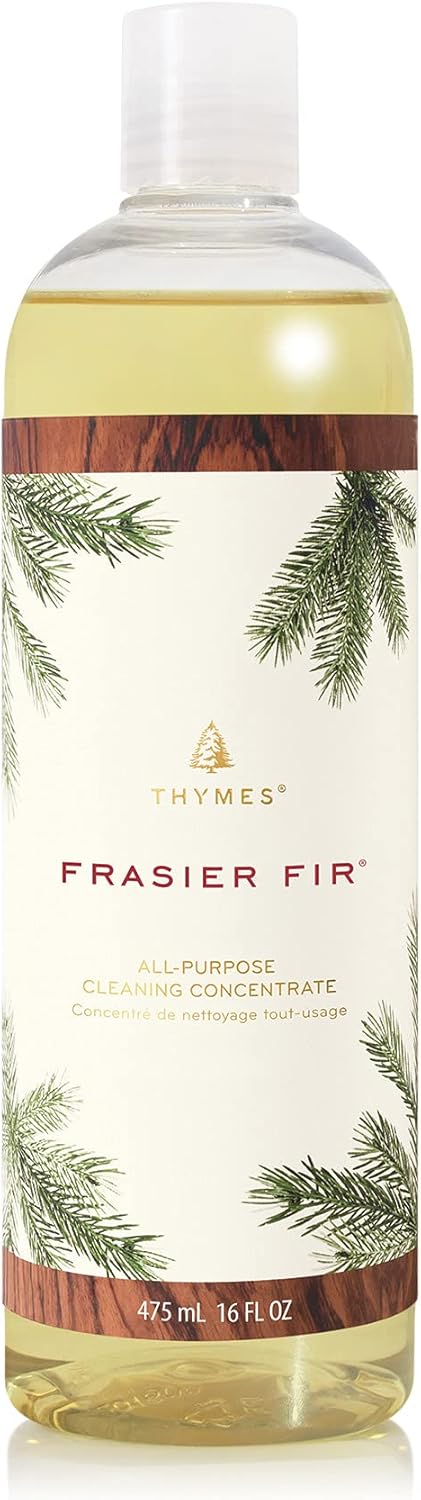 Thymes Heritage All Purpose Cleaner Concentrate - Frasier Fir Scented Household Cleaning Supplies - Pine Scented Household Scrub for Countertops, Bathtubs, Ovens, Sinks, Biodegradable (16 fl oz)
