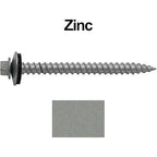 Metal ROOFING SCREWS: (250) 12 x 2-1/2" GALVANIZED/ZINC Hex ReGrip Head Sheet Metal Roof Screw. Sharp Point metal to wood siding screws. EPDM washer. Colored head