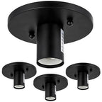 Diodesy- Lamp Socket E26 Medium Threaded Base Antique Style Light Socket Black Finish Electrical Lamp Holder for Residential Use 120V ETL Listed Pack of 4