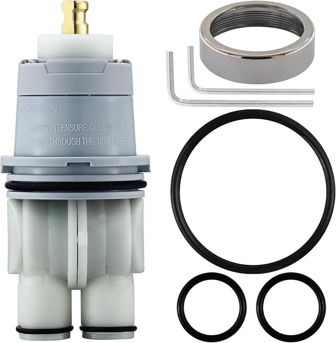 RP46074 Shower Cartridge for Delta MultiChoice 13/14 Series Shower Faucet Single Handle, Replacement Monitor Pressure Balance Cartridge, Including RP22734 Bonnet Nut