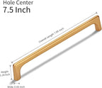 10 Pack 7.5 Inch(192mm) Hole Center Modern Brushed Champagne Bronze Cabinet Pull Handle Timeless Vanity Drawer Pull Handle Classic Cabinet Hardware for Kitchen Bathroom, Champagne(7.5x10)