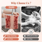 Coral Fleece Striped Rag Cleaning Dish Cloth, Reusable and Washable Microfiber Cleaning Rag, Absorbent Streak Free Lint Free Rags, Kitchen Clean Towels for Scrubs Dishes, Sinks Cleans (Blue, 3PCS)