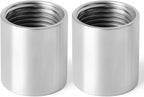 TAISHER 2PCS 304 Stainless Steel Cast Pipe Fitting, Coupling, 3/4" x 3/4" NPT Female Threaded