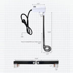 KD 1600W Immersion Bucket Water Heater with Dedicated Mounting Bracket, Auto Shutoff, Overheating Prevention, Auto Water Level Sensor, Adjustable Thermostat, Stainless Steel, Made in Korea (KDDG16K)