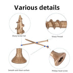 Wood Screws #10 x 4’’, T25 Star Torx Drive Flat Head Deck Screws, Brown, 52Pcs (1lb)
