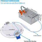 TORCHSTAR 12-Pack 4 Inch Ultra-Thin LED Recessed Lighting with J-Box, 5000K Daylight, 10W Dimmable 700lm Brightness LED Downlight, ETL & Energy Star Listed