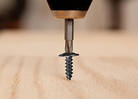 (200 pcs) Wensilon #10×1" Black Phillips Truss Head Wood Screws Quick Metal Self Tapping