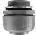 2Pack 2 Inch Liquid Tight Connector PVC Electrical Conduit Fittings Straight 180 Degree Flexible Conduit Connector for Home Kitchen Bathroom Tube Tool Supplies,UL Listed(2Pcs)