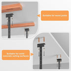 45-Inch x 45-Inch Overhead Garage Storage Rack, 17"-28" Height Adjustable Garage Ceiling Storage Racks, Heavy Duty Storage Organizer System, 250LBS Weight Capacity, Black