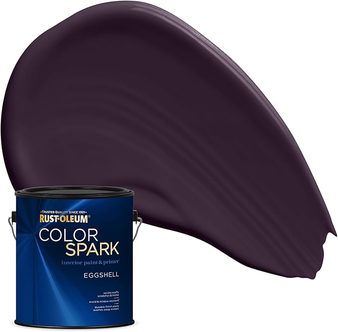 Rust-Oleum Color Spark Interior Paint and Primer in One, Eggshell, Hocus Pocus, 1 Gallon