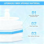 50-Count Disposable Toilet Brush Refills | Universal Cleaning System: Toilet Wand Heads & Bowl Clean Pads Compatible with Most Handles