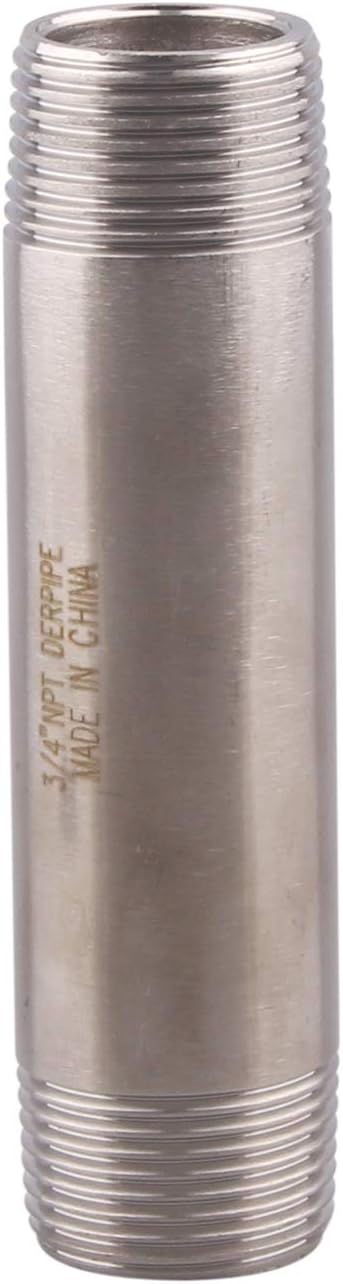 3/4" X 3/4" NPT Male Nipple Stainless Steel 304 Cast Pipe Coupling fitting 4" Length