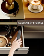 CIRCLE JOY Rechargeable Milk Frother Hanheld, Dual Spring Whisk Electric Coffee Frother, Portable Hand Frother Wand Drink Mixer for Matcha Lattes Cappuccino, Kitchen Gifts, Black