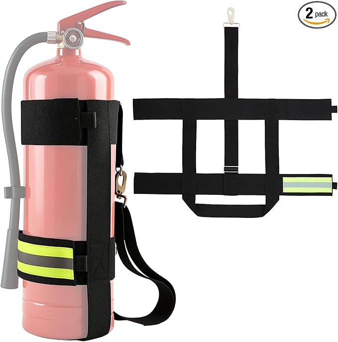 2 Pcs Fire Extinguisher Strap Firefighter Tools Firefighting Equipment Accessories Gear for Firefighter