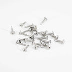 QSJ 120PCS #8 x 3/4'' Sheet Metal Screws 410 Stainless Steel Truss Head Fast Self Tapping Screws with Screwdriver Bit Silver