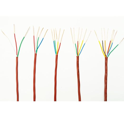 18/8 250ft Thermostat Wire, Solid Copper Wire, 18 Gauge 8 Conductors, ETL Listed CL2 Power Limited Circuit Cable for Indoor/Outdoor Low Voltage Applications Use,Brown (18/8, 250ft)