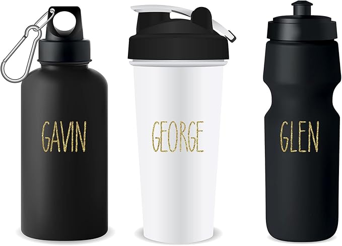 8 Sheets Vinyl Letter Stickers Waterproof Self Adhesive Letter Numbers Alphabet Modern Mailbox Numbers Sticker for Back to School DIY Mailbox House Home Business Address(1 Inch,Gold)