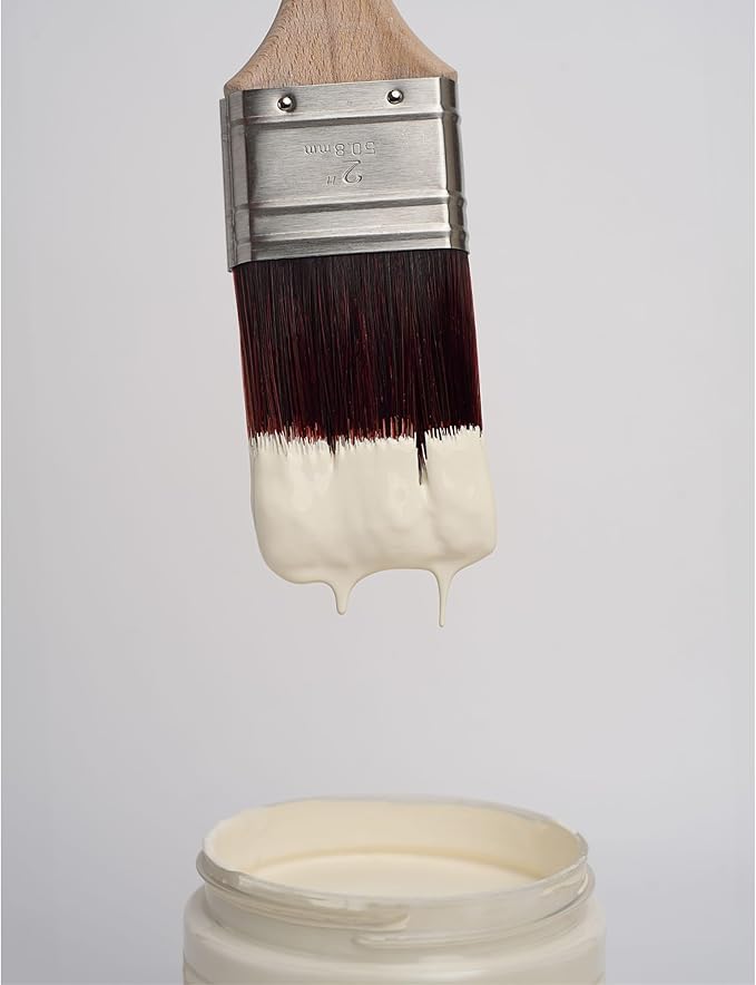 Dixie Belle Paint Company Chalk Finish Furniture Paint - Buttercream (1 Gallon - 128oz) - Matte Creamy White Chic Chalk Mineral DIY Furniture Paint