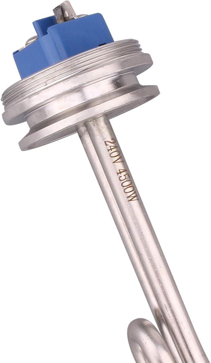 DERNORD 1.5" Inch (OD50.5mm) Tri-clamp Ripple Heating Element Electric Immersion Water Heater 240V 4500W