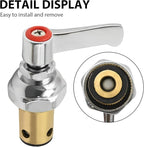 Anxingo 002714-40 Handle Stem Assembly, Replacement for T&S Faucets, Red Hot Side Spindle Assembly Valve Replacement Part