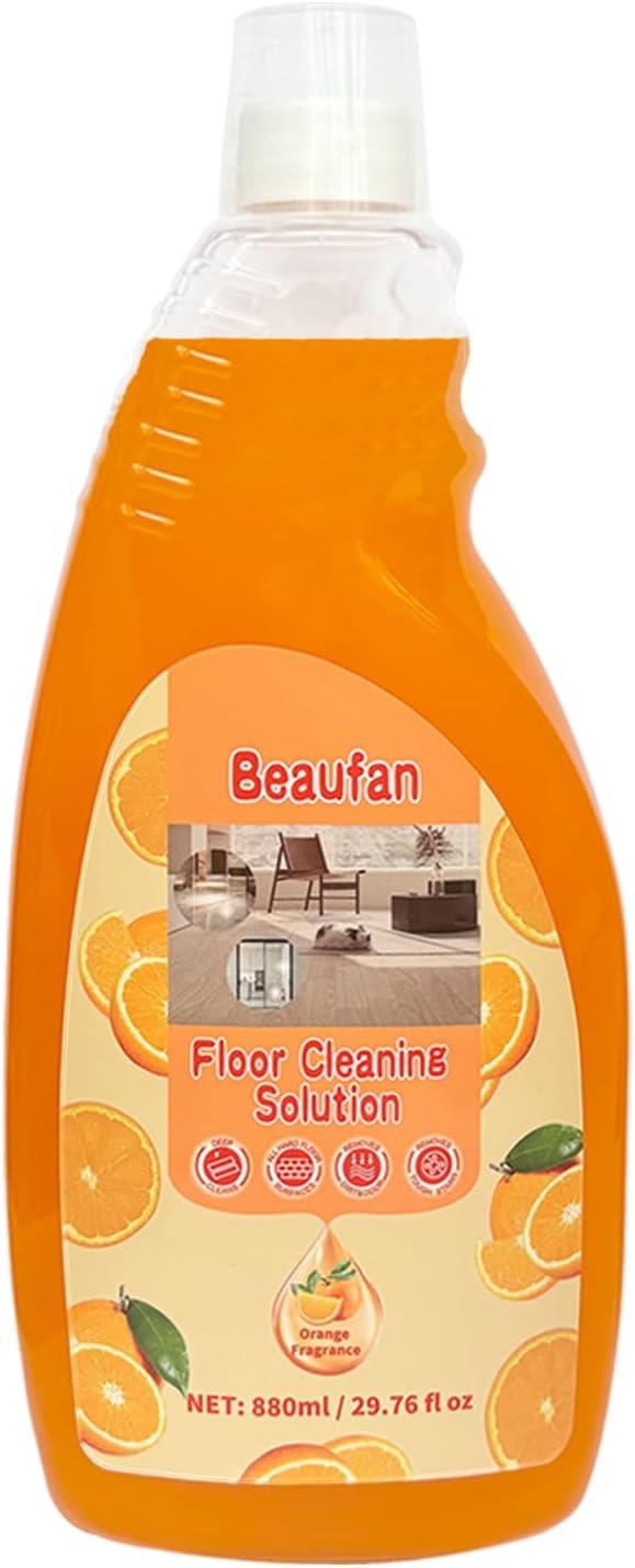200X Concentrated Floor Cleaning Solution for All Robot Vacuum and Mop, Wet Dry Vacuums Compatible with Eufy, Roborock, Roomba, Tineco, Bissell, Shark, 29.76 fl oz 47 Gallon Cleaner (Orange Scent)