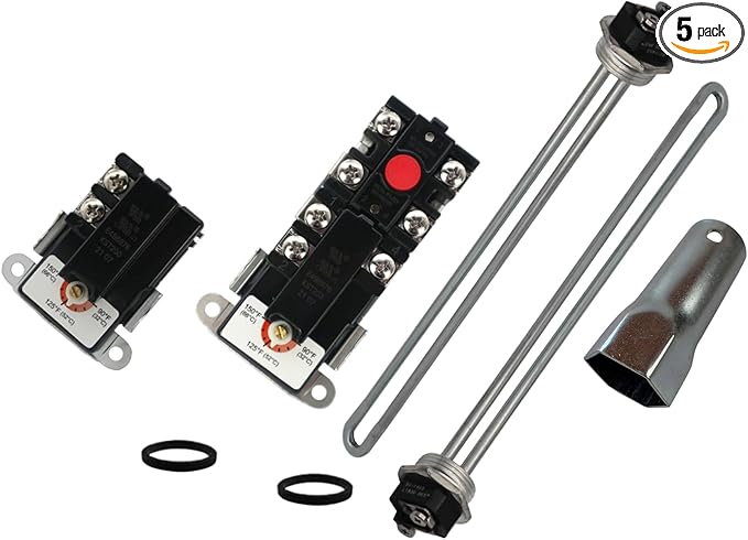 Upgraded Z EWH-03 Electric Water Heater Repair Kit - UL Certified | Fits A O Simith Ken-more Whhirl-pool with Upper & Lower Thermostats,Heating Elements,Water Heater Parts,Wrench Included