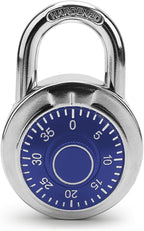 Combination Padlock,Lock for Gym and School Lockers Safe,Blue Turntable,Mini Combination Lock(Pack of 1)