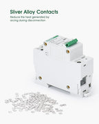 12V-110V DC Miniature Circuit Breaker, 80 Amp 1 Pole Battery Breaker Protector for Solar PV System and RV, Thermal Magnetic Trip, DIN Rail Mount, High Current DC Disconnect Switch MCB 1P B80