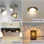 Vinaco GU10 Bulb 6 Pack, MR16 Halogen, Warm White 2800K, Dimmable For NP5 GU10 25W Bulb Candle Warmer, Track Light, Hood Bulbs