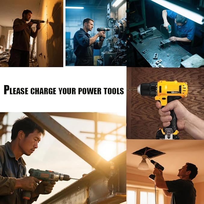 2 Pack 2.0Ah DCB120 Lithium-ion Battery Replacement for Dewalt 12V MAX Battery and DCB112 Fast Charger Combo.Compatible with Dewalt 12V Cordless Power Tools DCD701/DCF601/DCL050