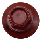 #14 Metal ROOFING SCREWS (250) Screws x 1-1/2" COLONIAL RED Hex Head Sheet Metal Roof Screw. Self starting/tapping metal to wood sheet metal siding screws. EPDM washer. for corrugated roofing