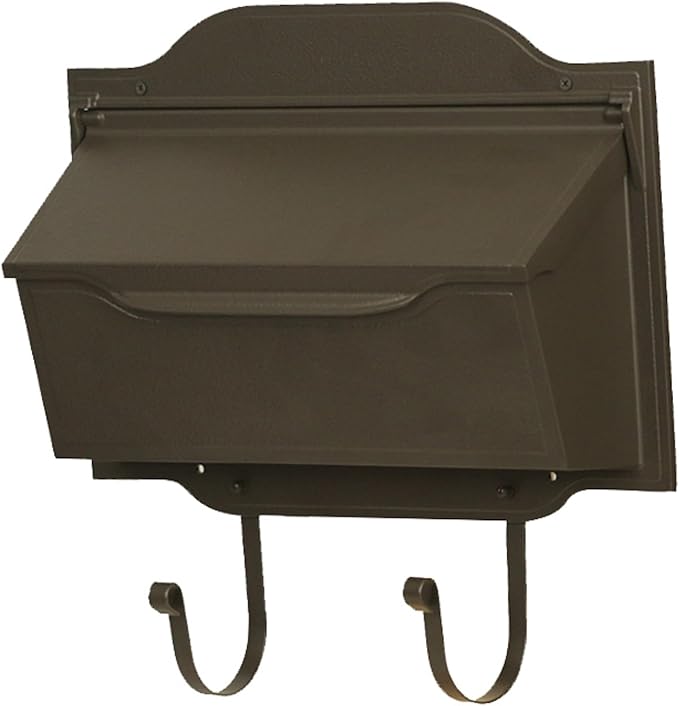 Special Lite Contemporary Horizontal Wall Mount Mailbox - Mocha Aluminum Mailbox for Wall Mount - SHC-1002-MOC