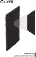 Delicate Scour Pads. Made in Europe. 12 Pack, 4 x 6 Inch Odorless General Purposes Scouring Scrubbers for Cleaning Dishes, Cutlery, Kitchen, Household & Outdoor Things (Black)