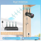 【130° Wide Angle & 2-Way Audio】 Outdoor Wireless Security Camera System, Wireless Cameras for Home Security, WiFi Video Surveillance Systems DVR Kits