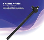 3/4" T-Handle Sliding Wrench Breaker Bar, 18.9 Inch Heavy Duty Steel Drive Socket Hand Tool, Gifts for Men & Dad