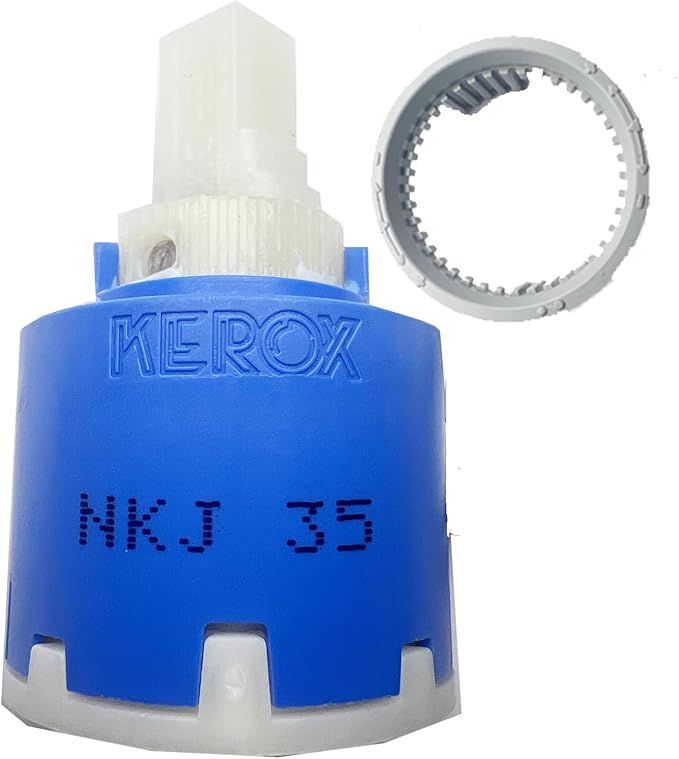 NKJ35A 35mm Faucet Cartridge, Replacement Cartridge,W/Right Rotation, Repair Compatible With Single Lever Fauce -KEROX (NKJ35A)