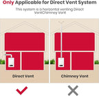 GASLAND 3" OD x 11.6" Length Stainless Steel Direct Vent Straight Pipe, 2PCS, Ideal for Water Heater Round Tube Air Ventilation and Vent Pipe Ductwork