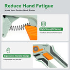 PrunePro Pruning Shears for Gardening Professional Bypass Hand Pruner Up to 1 Inch Cut Capacity Sharp Stainless Steel Blade Garden Scissors Plant Flower Garden Clipper 1 Pack