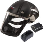 Trend Airshield Pro Respirator & Face Shield Bundle with Additional Battery Charging Cradle & 8-Hour Rechargeable Battery, AIR/PRO/D6, Black